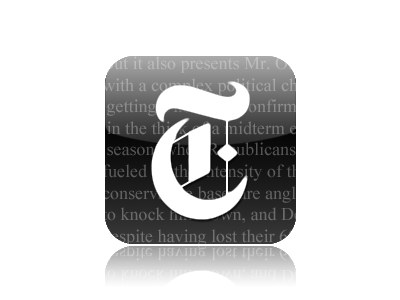new york times logo white. The New York Times